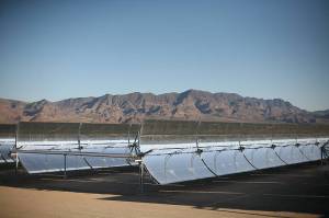 Concentradores cilindroparabólicos de la planta termoeléctrica Nevada Solar One